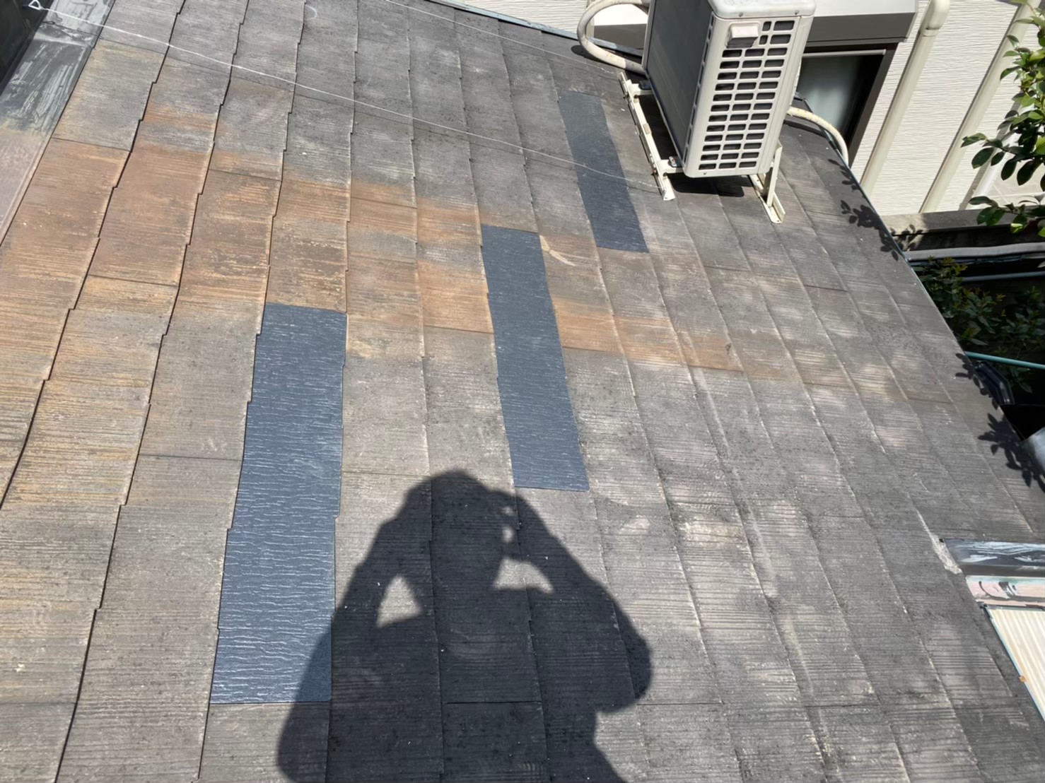 奈良市の割れたカラーベスト補修